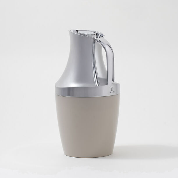 Dallaty 1L stainless steel vacuum flask in beige image number 1