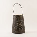 Homez Zahra Collection Lantern, Black & Gold, 22.8*22.8*30.5 Cm image number 2