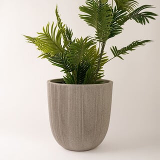 Plant pot 44*44*44.5cm, ceramic beige