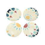 Arabesque 4 Pcs Set Dessert Plates New Bone image number 1