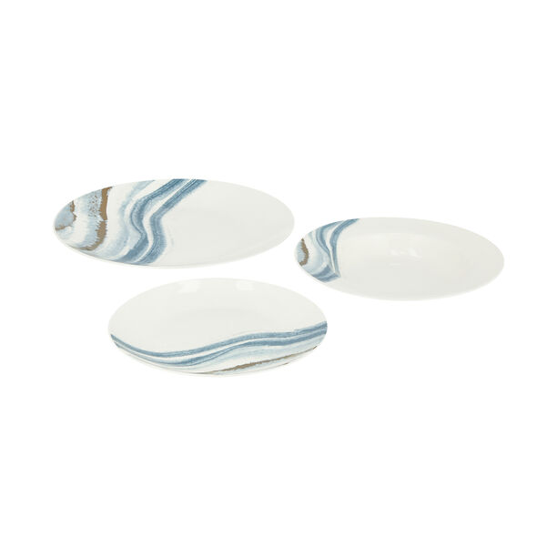 Blue Wave 18 Pcs Dinner Set image number 2