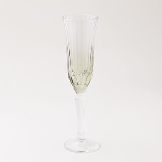 La Mesa 4Pcs Bottom Embossed Olive Green Tall Juice Glass, 170Ml