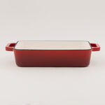 Alberto enameled cast iron roaster, red 33*25*7.5cm image number 1