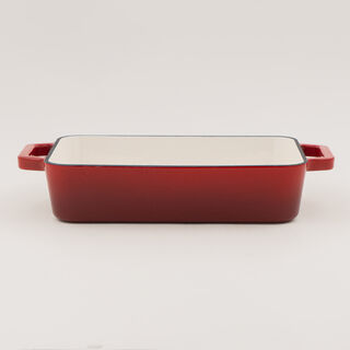 Alberto enameled cast iron roaster, red 33*25*7.5cm