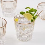 La Mesa 4 Pcs Embossed Tumbler Glass Set, Ombre Light Brown 8.5*8.5*8.7 Cm image number 0