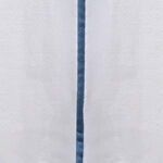 3Pcs cotton duvet cover 260*220cm contrast piping blue image number 3