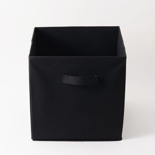 Homez Clothes Organizer Storage Box Polyester, Black 34*34*25Cm image number 1