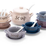 21 Pcs Porcelain Soup Tureen image number 0