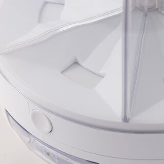 Alberto plastic multi grain dispenser with a rotating lid, white 7kg