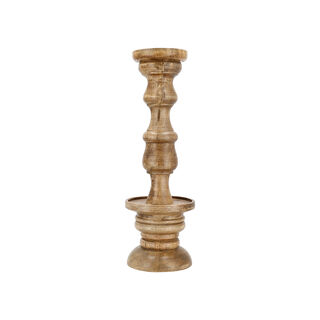 Tapper Candle Holder Wood  13.3*42.5 cm