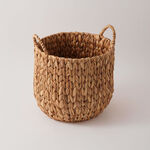 Homez Round Storage Basket Rattan, Beige 33*31*33Cm image number 0