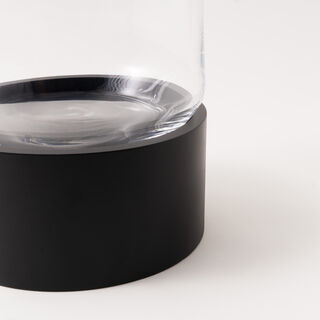 La Mesa glass beverage dispenser with black base 3.2L