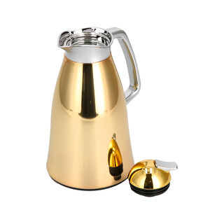 Vacuum Flask Beige And Gold 1L