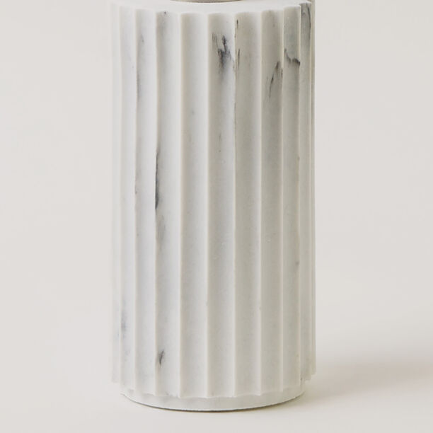 Homez polyresin lotion dispenser, white 7.6*4.5*20cm image number 2