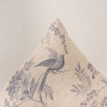 Cottage polyester bird printed cushion 50*50cm, blue image number 2