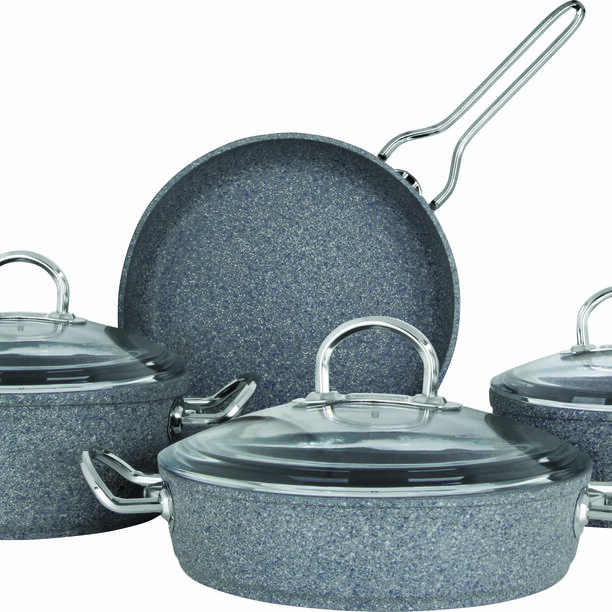 Granit Firin 7 Pcs Cookware Set With Stainless Steel Handle image number 3