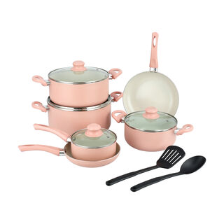  12 Pcs Ceramic Cookware Set