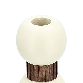 Vase Wood Dia 9* Ht: 28 Cm