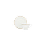 La Mesa gold bone porcelain dinner set 47 pcs image number 1