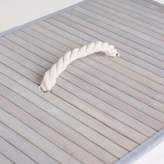 Bamboo Hamper Grey