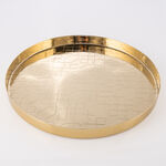 دلتي صينية تقديم ذهبية 40*40*3 سم image number 0