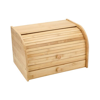 Alberto bamboo bread bin with cutting board 38.5*27.5*24 cm