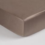 Boutique Blanche Fitted Sheet 100% Tencel 300Tc Super King, Mocha 200*200 Cm image number 0