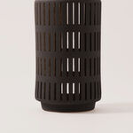 Homez Ceramic Lantern, Dark Grey 15.5*15.5*28Cm image number 2