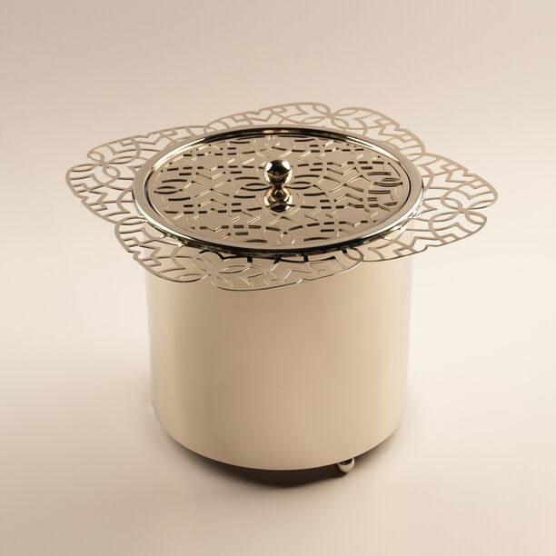 La Mesa metal food server large 32*32*25cm, gold image number 0