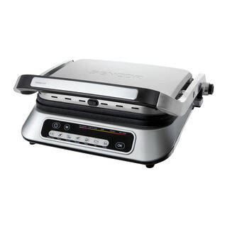 Sencor silver electric grill 2100W with 7 programs