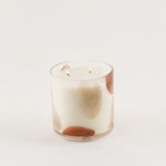 Homez glass coral scented candle, Oud minerale 1000G image number 1