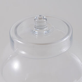 La Mesa Glass Beverage Dispenser With Wooden Base 43*21Cm