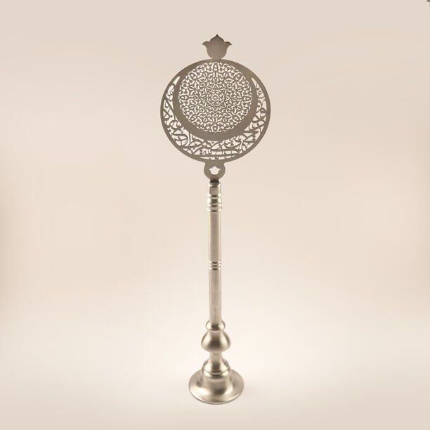 Homez Metal Ramadan Decorative With An Ornate Arabic Design, Silver 77*20*11.5Cm image number 0
