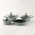 Alberto green granite cookware set, 7 pieces image number 0