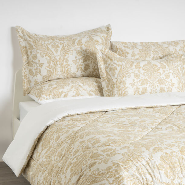 Boutique Blanche 4Pcs 100% Cotton Comforter Set, Twin 220*160Cm image number 0
