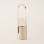 Oulfa collection silver metal & glass large lantern 15*53 cm image number 1
