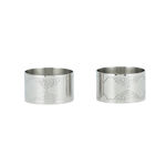 AlKhaiyl 2 Pieces Stainless Steel Napkin Rings Set image number 1
