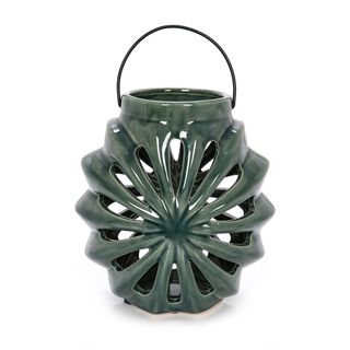 Ceramic Candle Holder Dark Blue