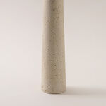 Homez ceramic candlestick travertine collection 5.3*5.3*27.3cm image number 3