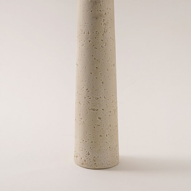 Homez ceramic candlestick travertine collection 5.3*5.3*27.3cm image number 3