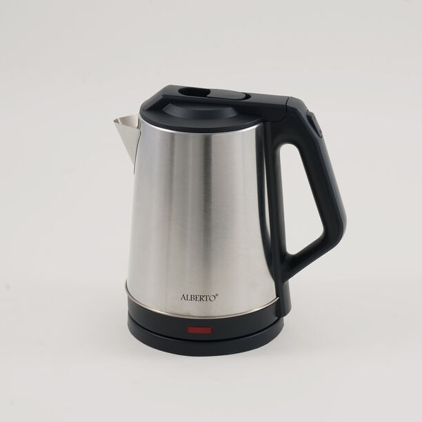 Alberto stainless steel kettle 1500w, 2L, black image number 1