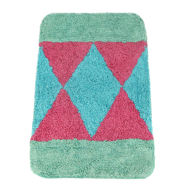 Bath Mat 50X80Cm Cotton Turquoise image number 2