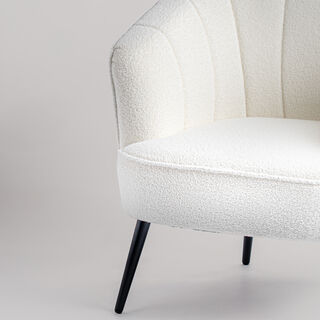 Cottage accent chair white 68*71*81cm