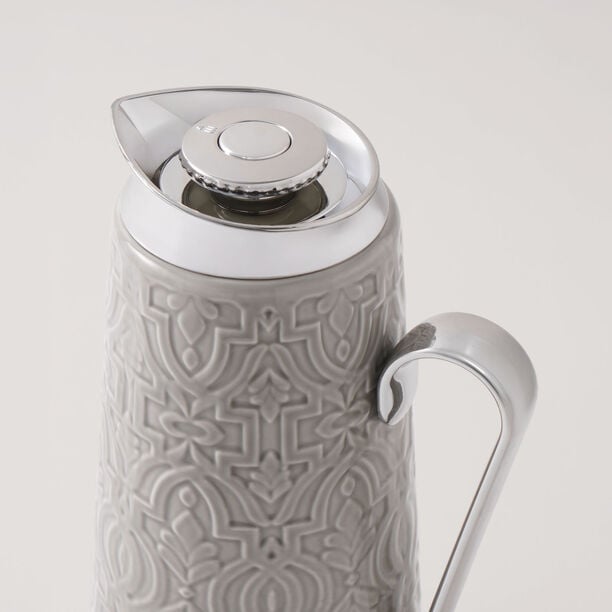 دلتي دلة بورسلان، رمادي 1 لتر image number 1