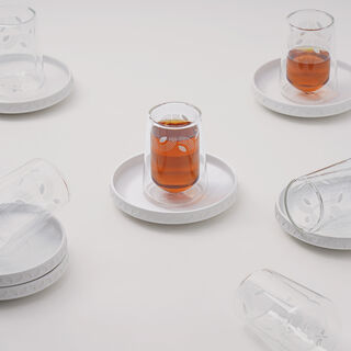 Pearl Collection Dallaty Glass Tea Set 6 Pieces