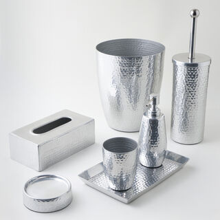 Homez aluminium tissue box, silver 22*12*8 cm