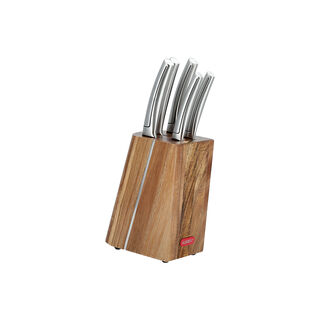 Alberto 5 Piece Knives Set Acacia Wood