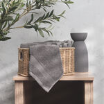 Boutique Blanche grey cotton ultra soft face towel 30*30 cm image number 4