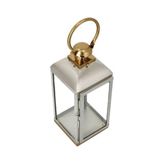 Lantern Stainless Steel Silver And Gold