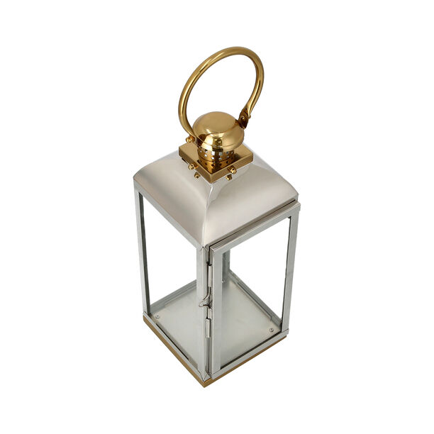 Lantern Stainless Steel Silver And Gold image number 2